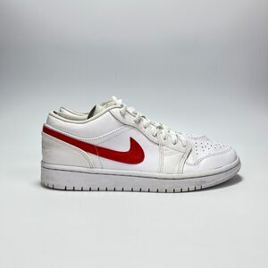 Air Joran 1 Low University Red White Leather Athletic Casual Women's Size 8.5